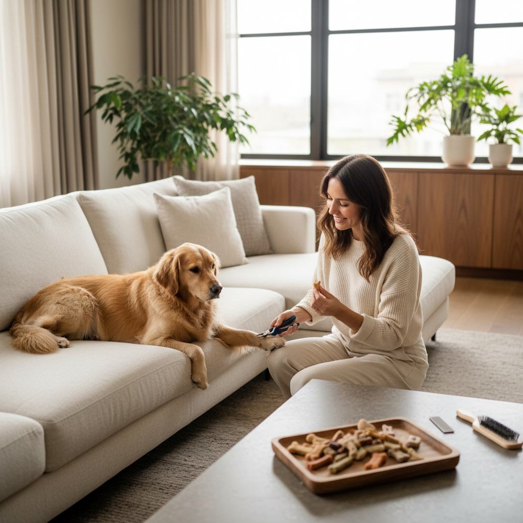 발톱깎이 거부감 훈련